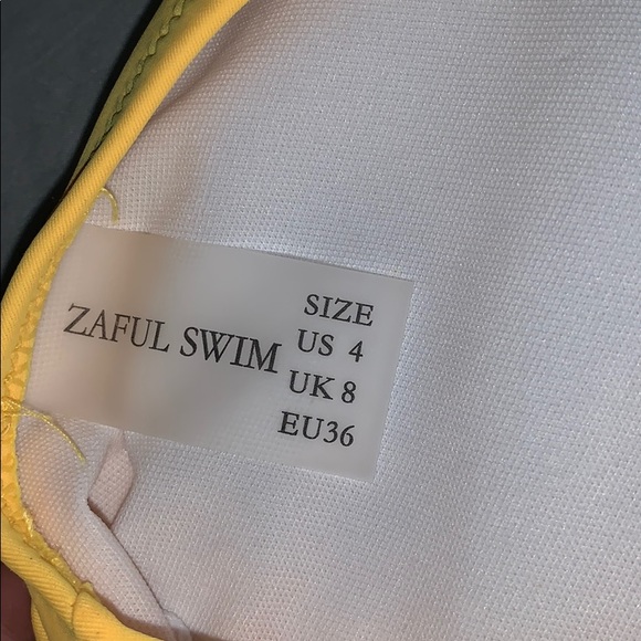 ZAFUL Yellow Wrap Bikini Set - Picture 4 of 4